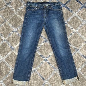 Joe’s jeans cropped raw edge elma jeans great used condition